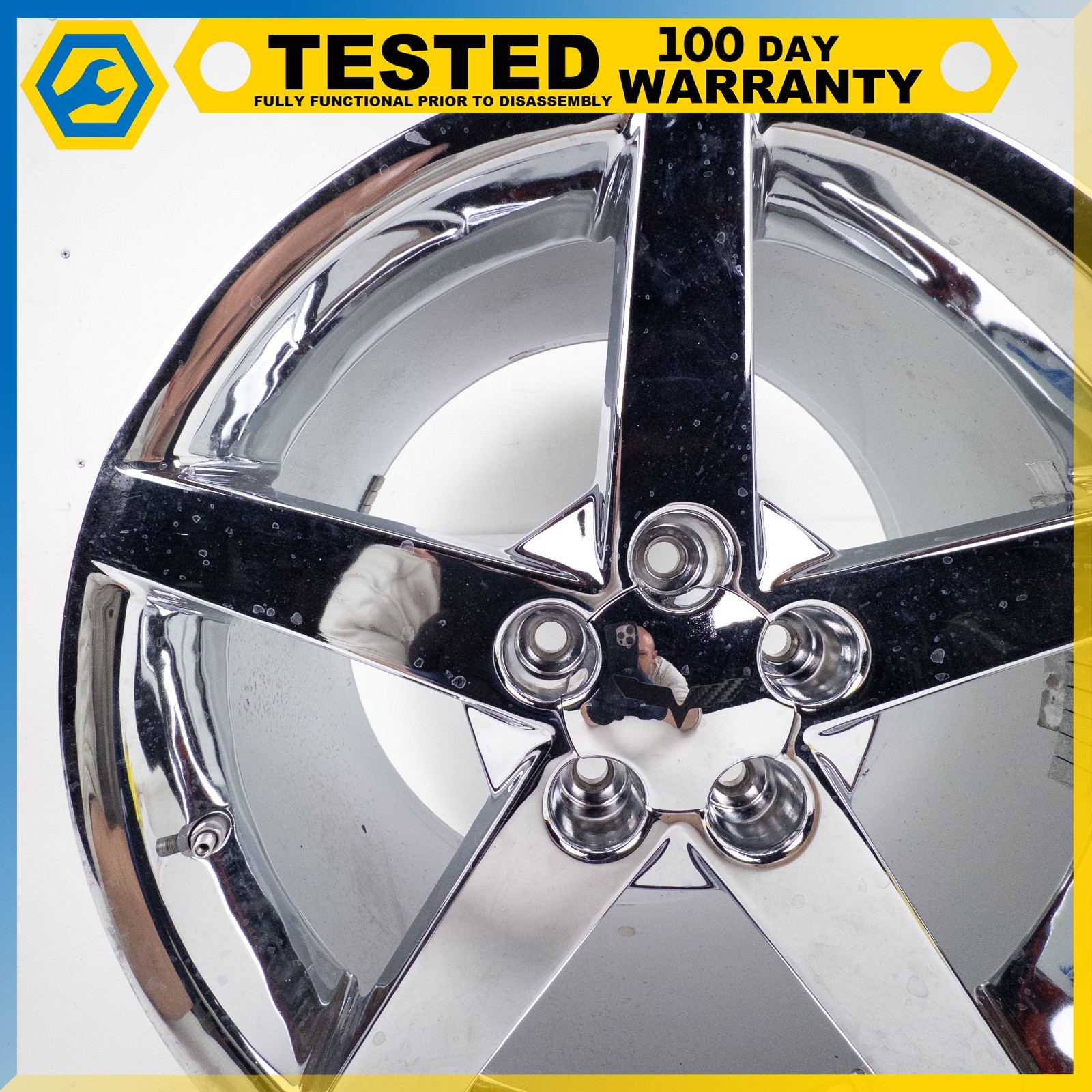 05-13 CHEVROLET CORVETTE C6 19 X 10J REAR WHEEL RIM POLISHED