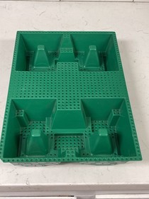 LEGO Green 32x48 Raised Baseplate Stone Path Pits 6091 10176 Castle Part # 30271