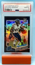 2023 Optic Roschon Johnson #217 Black 1/1 PSA 10 RC