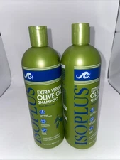 2 ISOPLUS EXTRA VIRGIN OLIVE OIL HAIR  SHAMPOO CONDITIONER 16 OZ