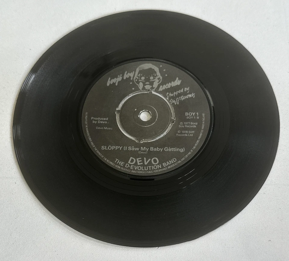 Devo - (I Can't Get Me No) Satisfaction - 7" Vinyl Record 1978 New Wave VG+ / M - Image 4 of 4