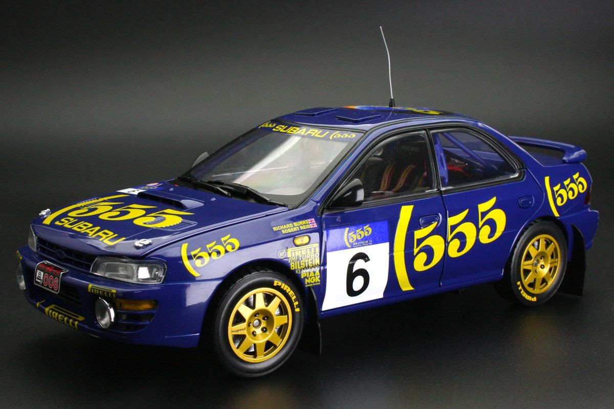 SUN STAR 5526 1:18 Subaru Impreza 555 – #6 R.Burns/R.Reid-2nd 555 Hong Kong Beij