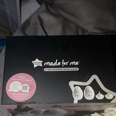 Tommee Tippee Made for Me In-Bra Wearable Electric Double Breast Pump NEW