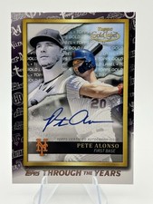 2020 Topps Gold Label Autograph Auto Pete Alonso TTY-6 Through The Years 2021 RP