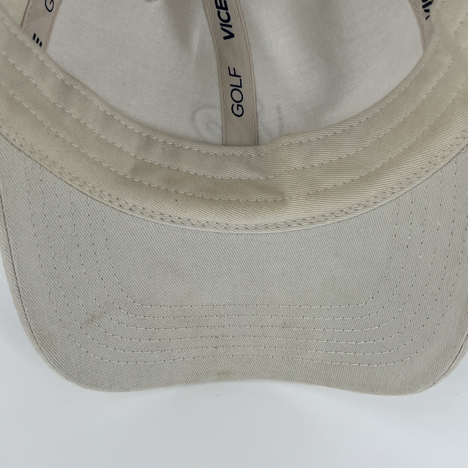 Vice Golf Hat - Beige StrapBack Baseball Cap VGUC - image 9