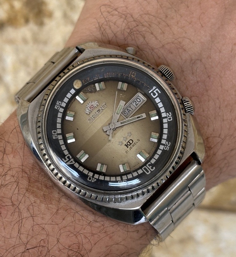 Vintage Orient King Diver KD Automatic 45mm Jumbo Day-Date