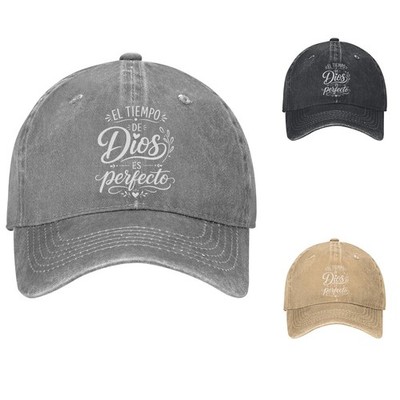 El Tiempo de Dios Es Perfecto Baseball Cap Christian Dad Hat