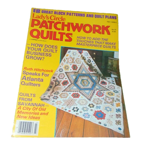 Lady's Circle Patchwork Quilts No. 23 Magazine Vintage Quilt Business Projects