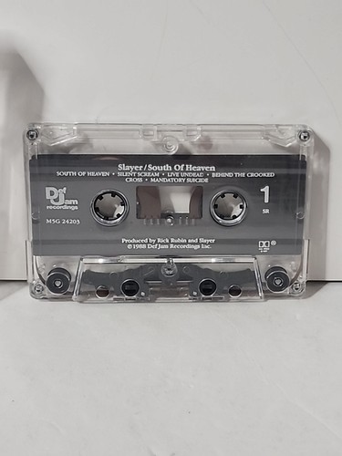 Slayer South Of Heaven Cassette Tape 1994 Def Jam Recordings Tested Case Damaged - Picture 8 of 8