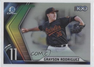 2022 Bowman Chrome Bowman Scouts Top 100 Grayson Rodriguez #BTP-11 0nr3