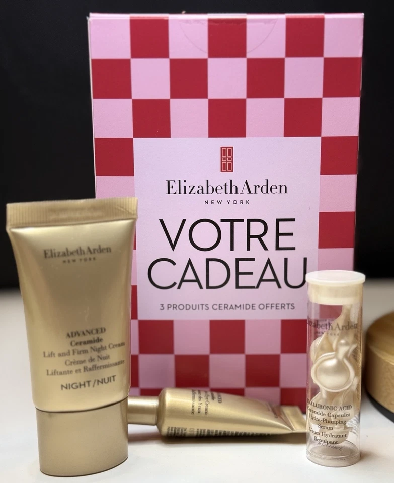 2025 Nuevo Elizabeth Arden NUEVA YORK ¡Juego de regalo de 3 piezas de ceramida! Nuevo Foto 2 de 4