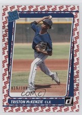 2021 Panini Donruss Rated Rookies One Hundred 19/100 Triston McKenzie #50 z7j