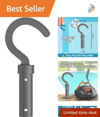 Lightweight Hook for Telescopic Poles - Perfect Pool Vacuum Accessory