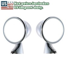 Fit 1968-1980 MG MGB MGC GT 2D Roadster Bullet Style Door Mount Side Mirror Pair
