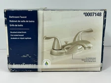 Aquasource Bathroom Faucet Brushed Nickel Finish #0007148 -Brand New Sealed