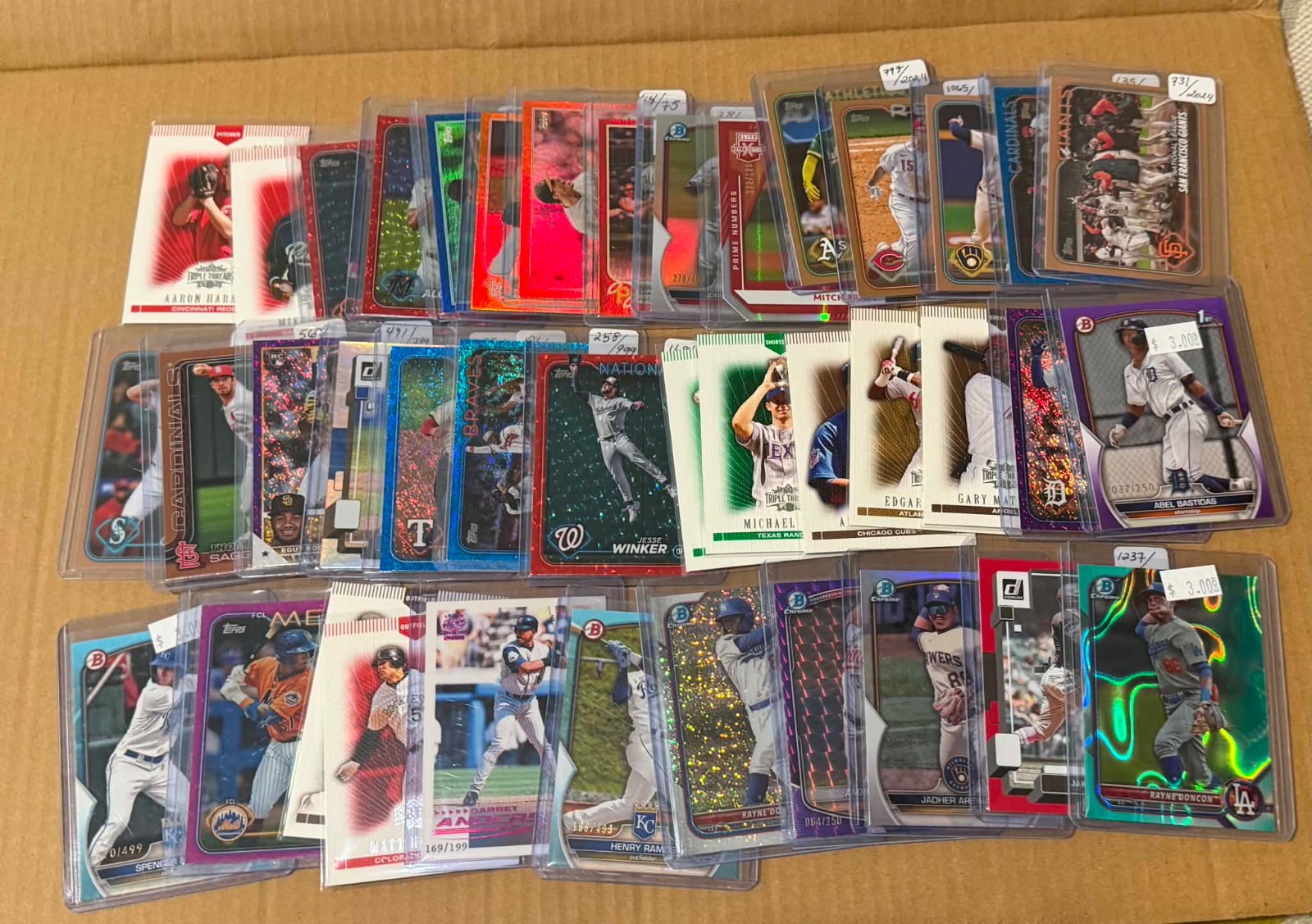 Huge Collection 300 Card Lot MLB Baseball Auto Patch Relic #d Cards Autograph view 9