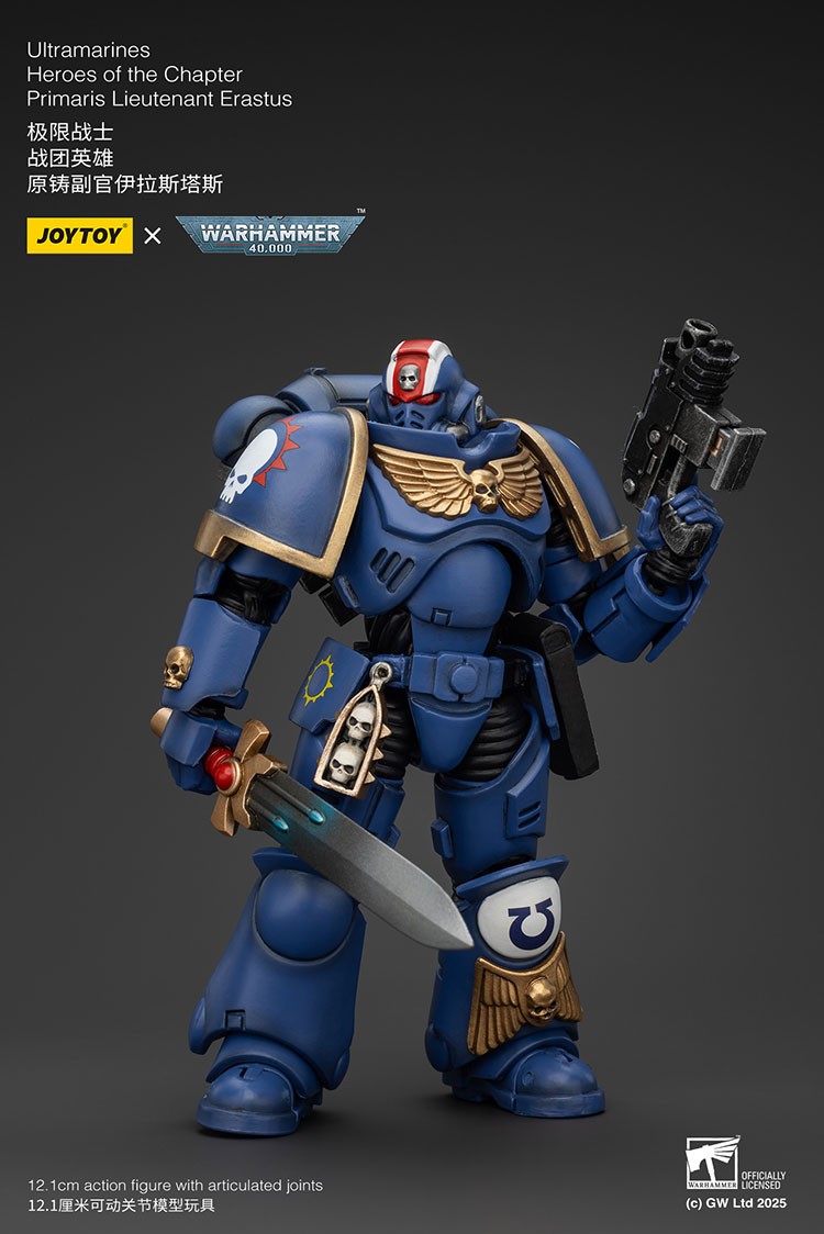 WARHAMMER 40K ACTION FIGURE – HEROES OF THE CHAPTER  PRIMARIS LIEUTENANT ERASTUS
