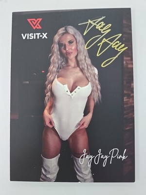 JAY JAY PINK AUTOGRAMM SIGNIERT AUTOGRAPH SIGNED Autogrammkarte Erotik MODEL
