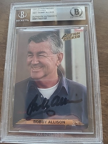 1993 Action Packed Prototype Allison Signed Card BAS Certified Autograph A000001