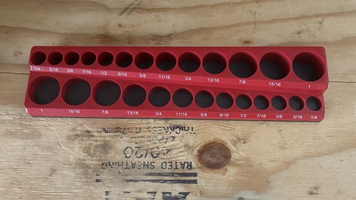 U.S. General Magnetic Socket Organizer 3/8” Drive SAE