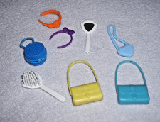 Miniature Doll and Barbie Mixed Fashion Accessories Set of 8