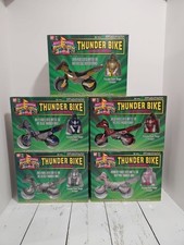 1994 BANDAI Mighty Morphin Power Rangers Thunder Bikes w/ Rangers - Complete Set