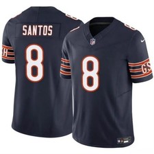 Cairo Santos Bears Men's Navy Home Stitched Jersey