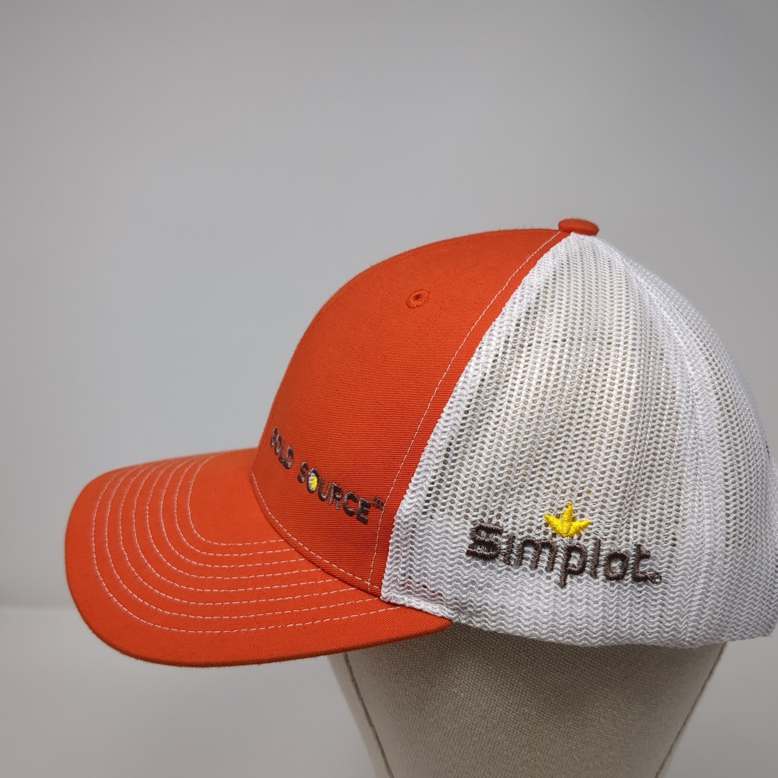 Gold Source Simplot Trucker Hat Orange One Size A… - image 3