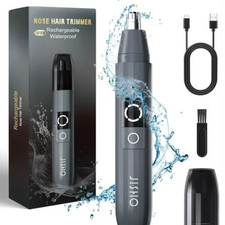 Ear and Nose Hair Trimmer with LED indicator USB Rechargeable Water Resistant