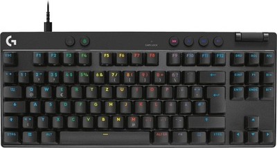 Logitech PRO X TKL RAPID Gaming Tastatur schwarz Beleuchtet Keyboard LED, kabel