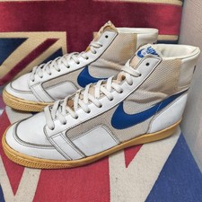 Nike Dynasty White x Blue US8 Vintage Used Sneakers