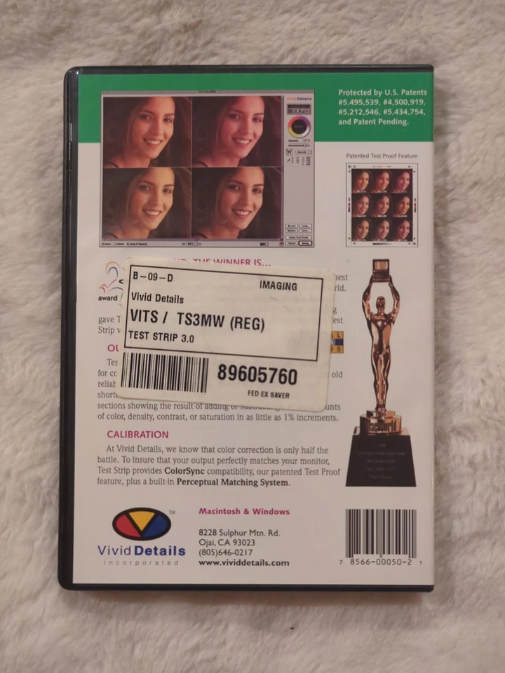 Test Strip 3.0 Photoshop Color Correction Plug-In used Serial # + Warranty Card - Image 2 of 3