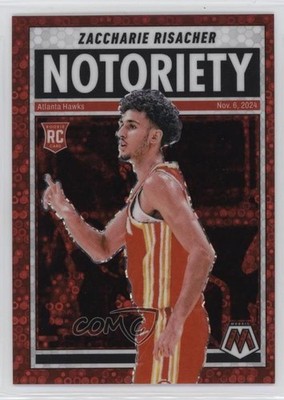 2024 Panini Mosaic Fast Break Red Prizm 39/99 Zaccharie Risacher Rookie RC 1k9t
