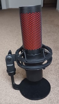 HyperX QuadCast 2 Wired Multi-Pattern USB Electret Condenser Microphone Blk/Red
