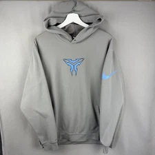 Vintage Nike Hoodie Mens XL Kobe Gray Blue Therma Fit Mamba Center Logo Y2K 00s