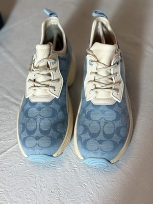 Coach Signature Chambray Denim Tech Runner C270 US 9.5B