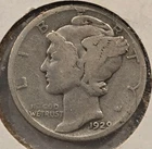 1929 Mercury Dime