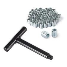 71813 3/8"16 Threaded Insert Installation Tool Set | Twrench With 50pc Zinc Plat