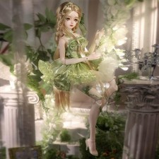 1/4 BJD Doll Face Makeup Full Set Dreamy Forest Flower Fairy Early Spring Girl