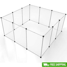 Customizable Dog Playpen Easy Assembly Sturdy Translucent Panels Indoor Use