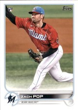 2022 Topps #108 Zach Pop RC - Miami Marlins Baseball Card {NM-MT}
