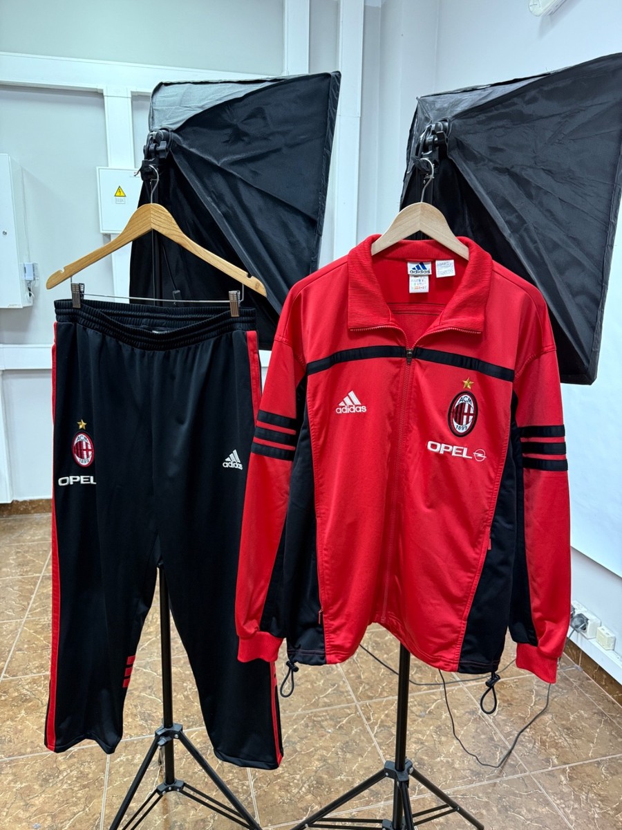 🇮🇹 Vintage Y2K Adidas Ac Milan Opel Tracksuit Retro Rare