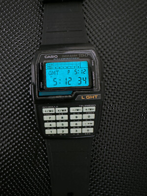 *SELTENE VINTAGE* CASIO DATENBANK DBC-150 * SELTENE VERSION MIT LEUCHTENDER TASTATUR*