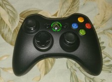 Microsoft Xbox 360 Wireless Controller Matte Black AA Battery Pack UNTESTED 