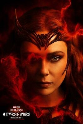 2022 Doctor Strange Multiverse Of Madness Poster 11X17 Scarlet Witch Marvel  