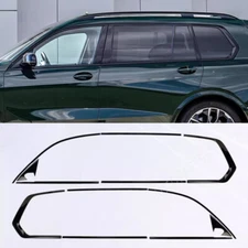 For BMW X7 G07 2019-2024 Black Stainless Steels Windows Sill Molding Strip Trim