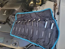 9 PCS Double Box End 75 Degree Deep Offset EXTRA LONG Wrench Tools Set 6-23Mm