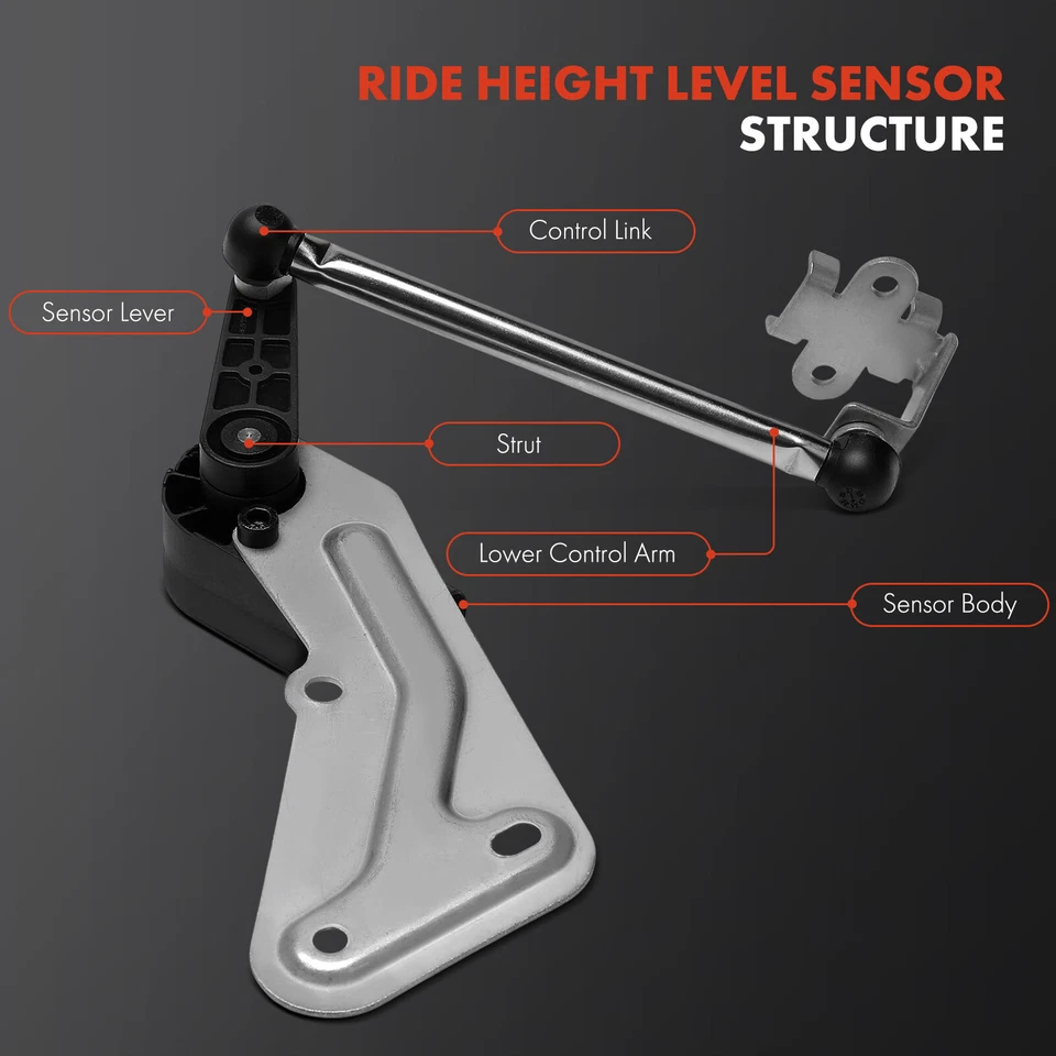 Черный датчик уровня высоты переднего водителя для Mercedes-Benz E250 E350 E400 CLS400 - Изображение 3 из 4