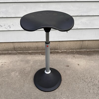 Focal Upright Mobis II Leaning Active Stool Adjustable Height Seat- Black