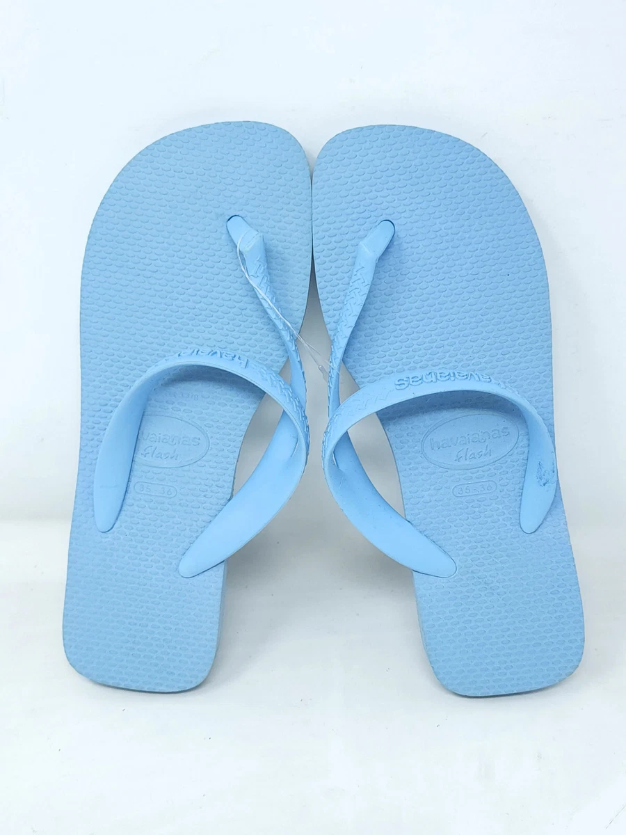 Skulptur lol Plantation Havaianas Sandals Slim Baby Blue PVC Flip Flops Sz 37-38 US Women&#039;s  4-5 NEW | eBay